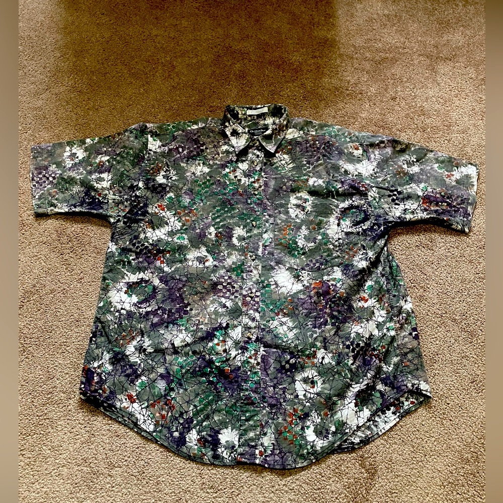 VINTAGE CHRISTIAN DIOR MONSIEUR 80’S SHORT SLEEVE CASUAL BUTTON UP RELAXED FIT